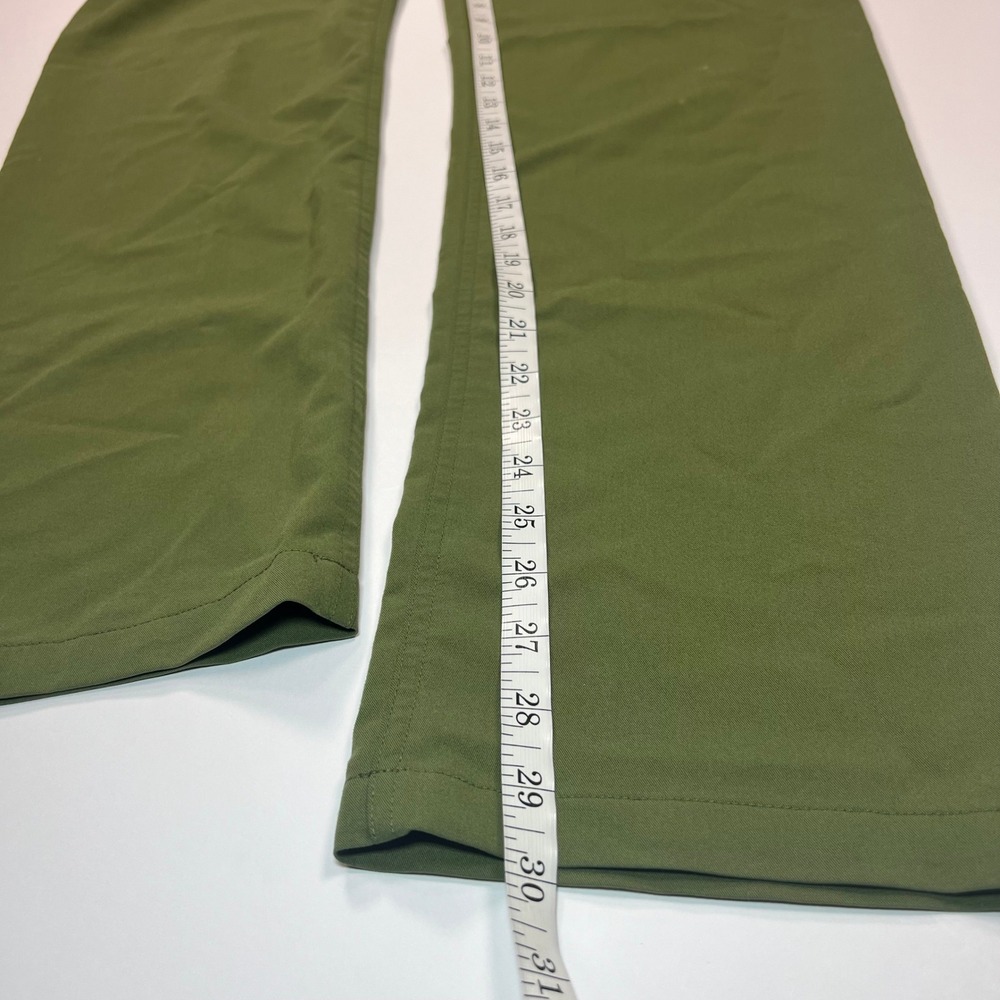 FIGS Scrub Pants Women XS Olive Green Straight Leg Red Drawstring - Picture 6 of 10